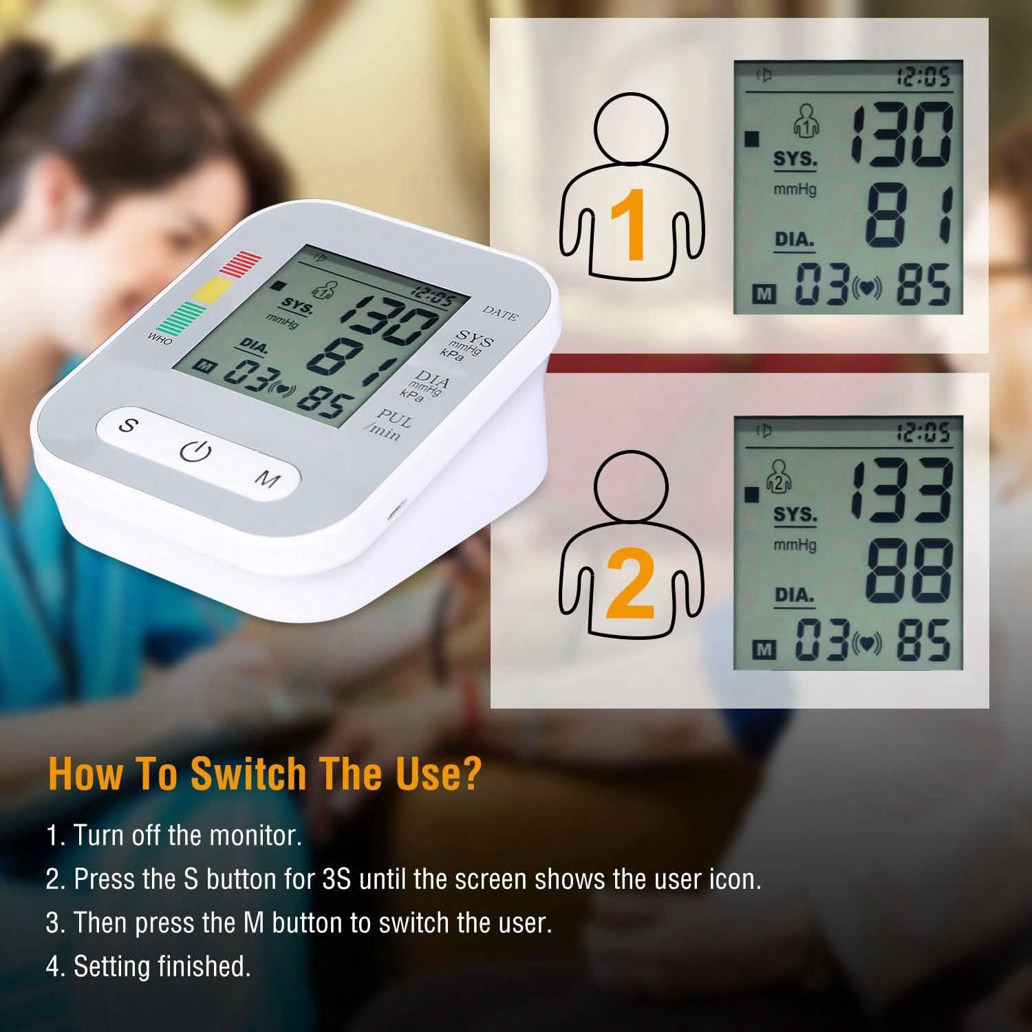Digital Arm Blood Pressure Monitor Health & Wellness - Tophatter Daily Deals