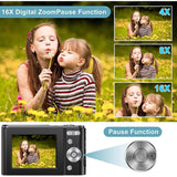 Digital Baby Camera 1080P 48MP with 32GB SD Card Cameras & Drones - Tophatter Daily Deals