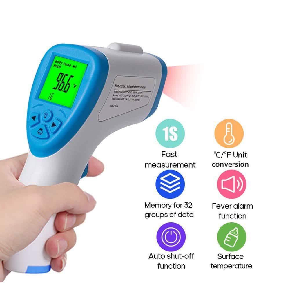 Digital Infrared Forehead Thermometer BZ-R6 Face Masks & PPE - Tophatter Daily Deals
