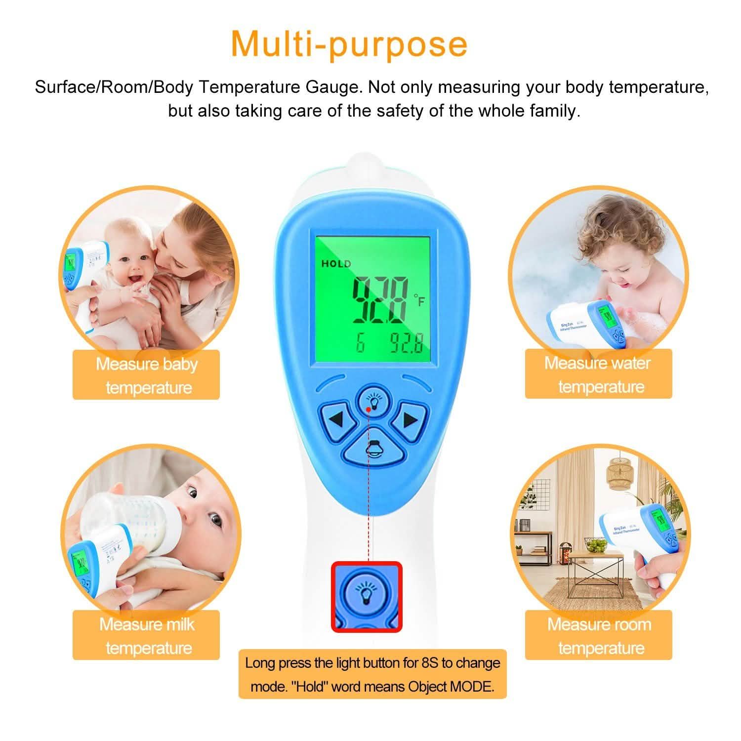 Digital Infrared Non-Contact Thermometer Face Masks & PPE - Tophatter Daily Deals