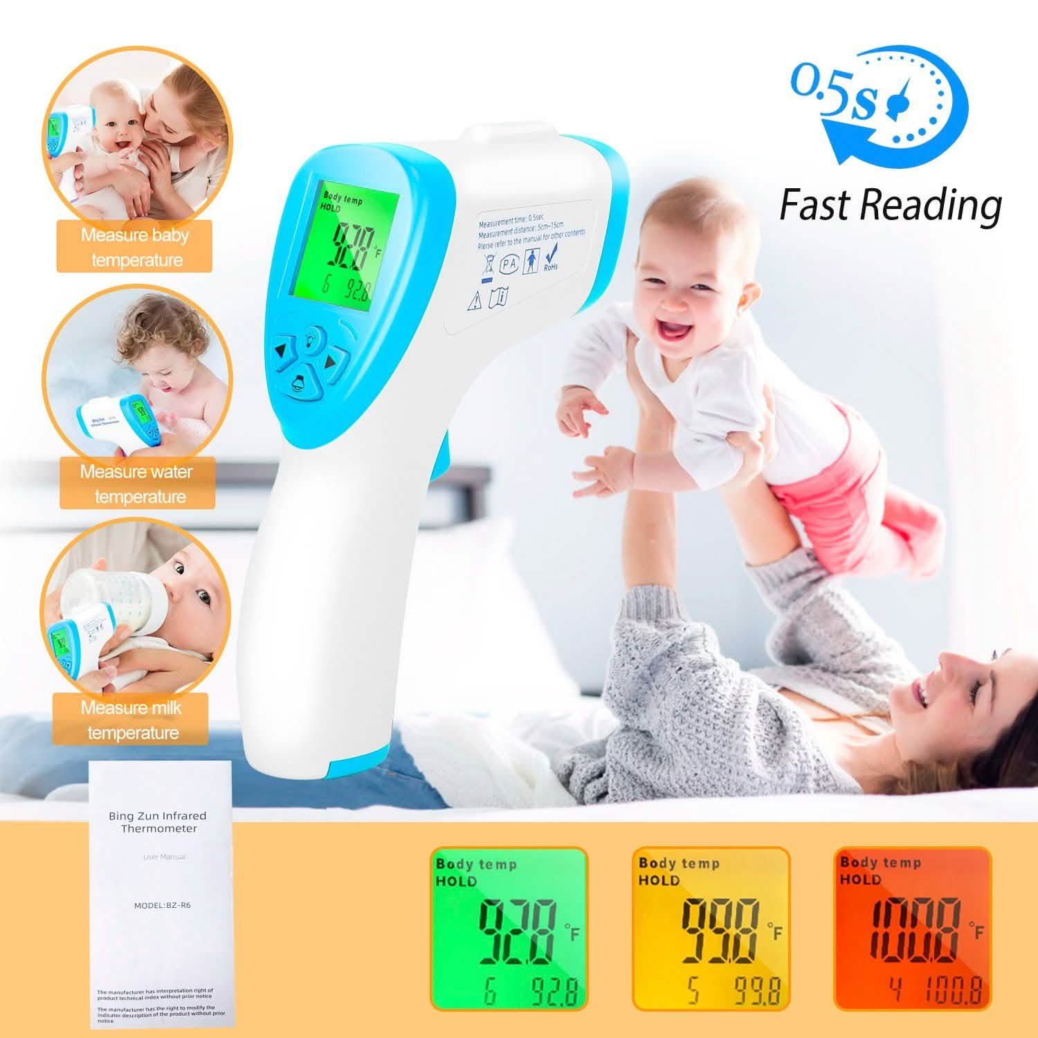 Digital Infrared Non-Contact Thermometer Face Masks & PPE - Tophatter Daily Deals