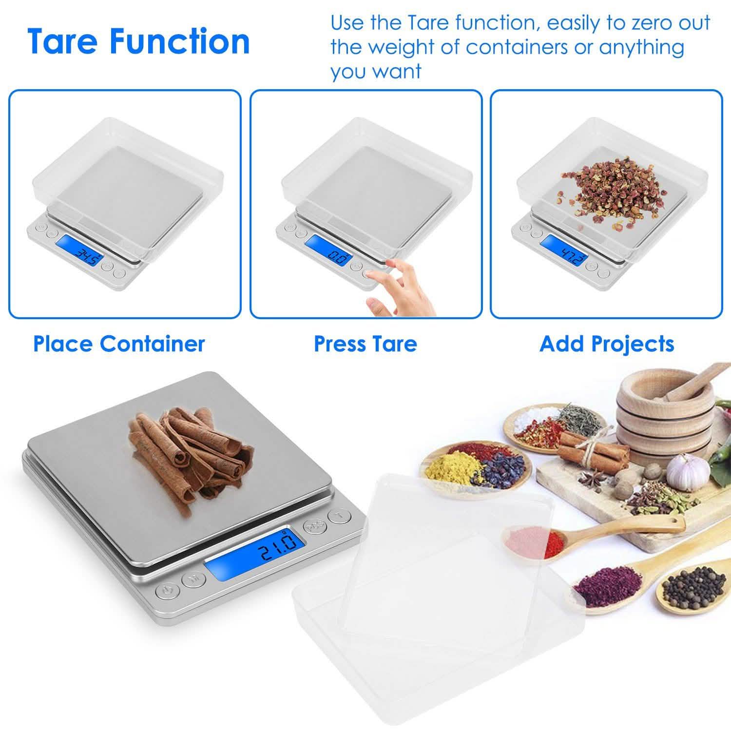 Digital Kitchen Scale with Dual Trays Kitchen Tools & Gadgets - Tophatter Daily Deals