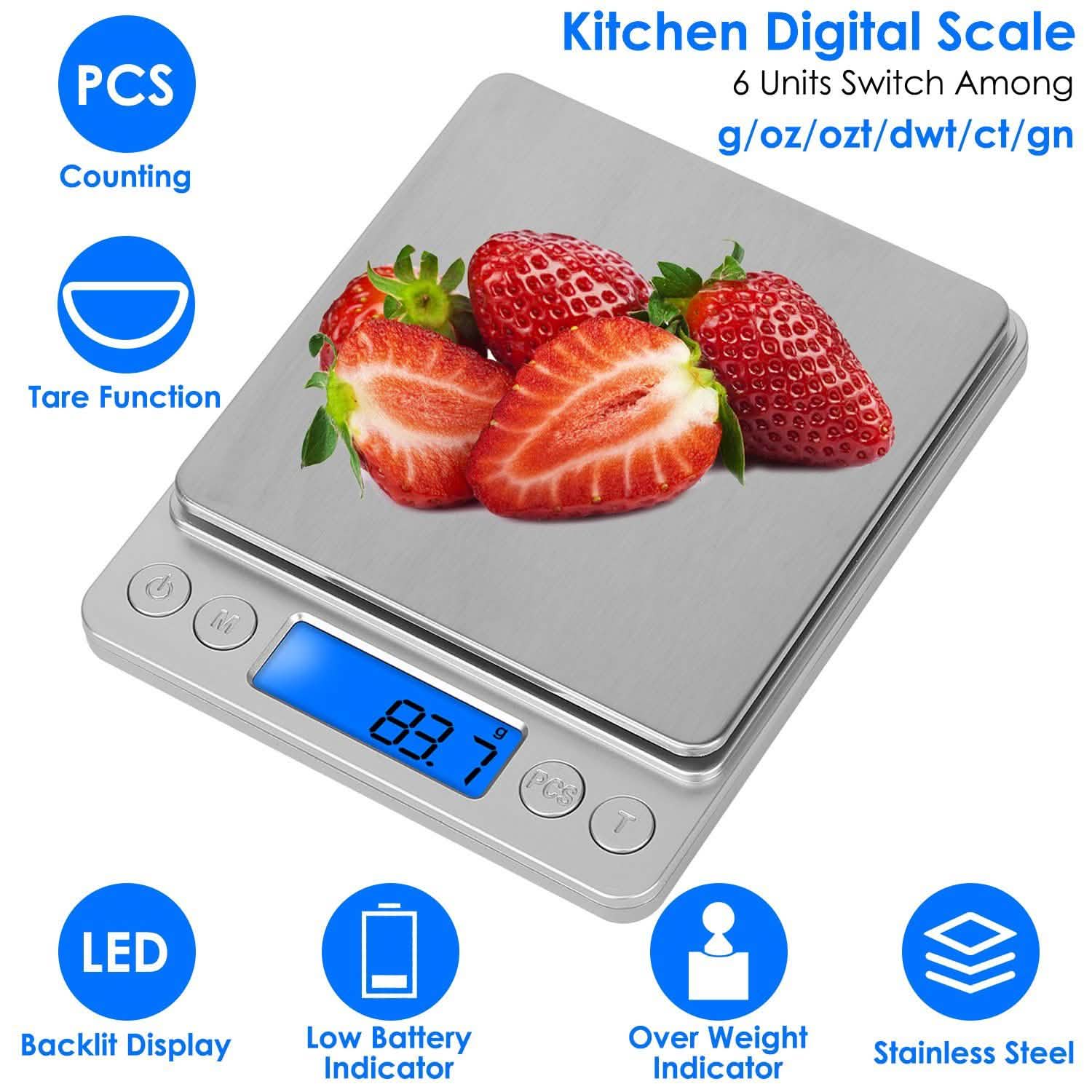 Digital Kitchen Scale with Dual Trays Kitchen Tools & Gadgets - Tophatter Daily Deals