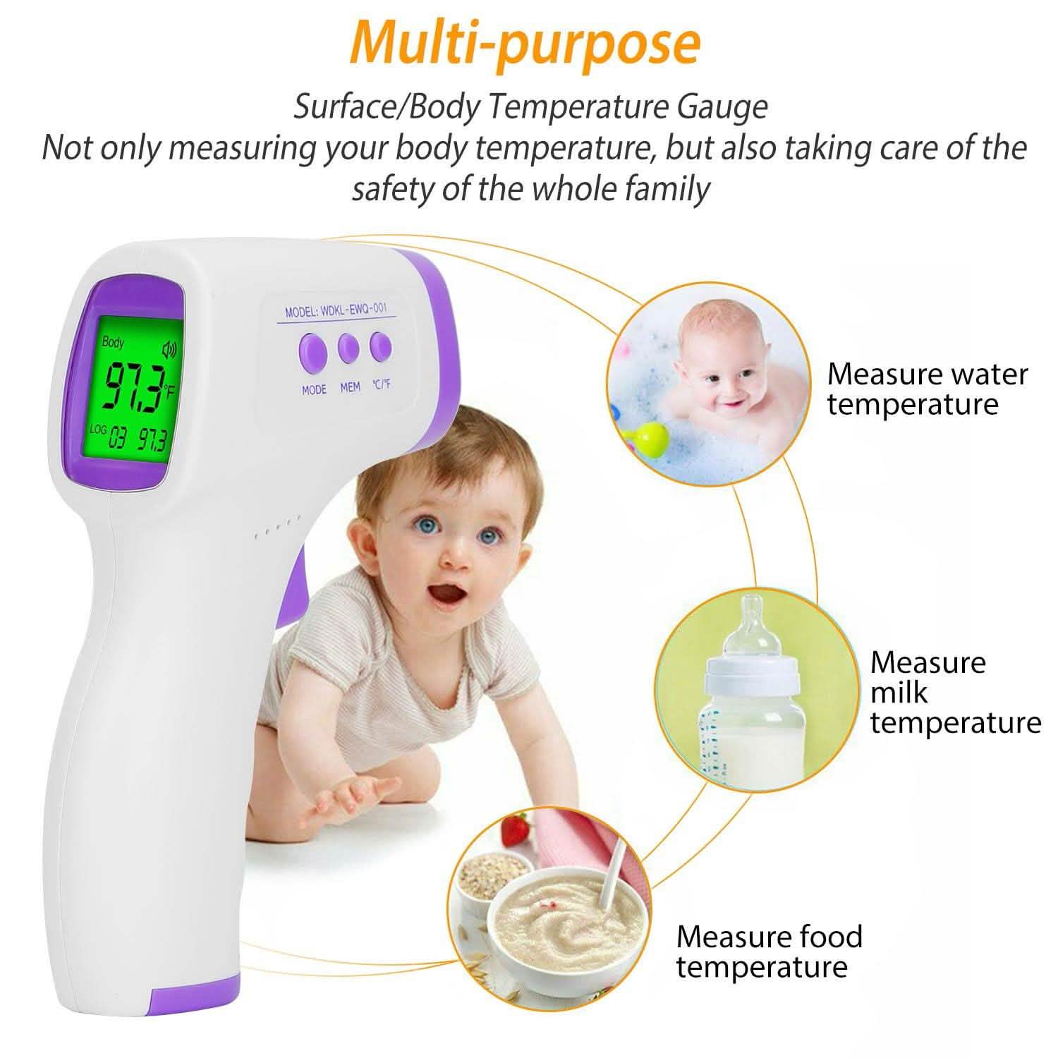 Digital Non-contact Infrared Thermometer Face Masks & PPE - Tophatter Daily Deals