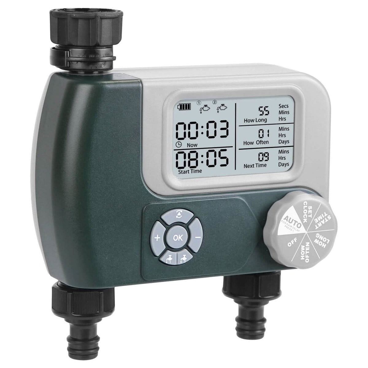 Digital Programmable Sprinkler Timer with 2 Outlet Zones Garden & Patio - Tophatter Daily Deals