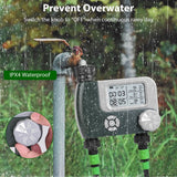 Digital Programmable Sprinkler Timer with 2 Outlet Zones Garden & Patio - Tophatter Daily Deals