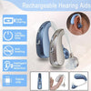 Digital Rechargeable Hearing Aids Acousticon Amplifier Audiphone Behind Ear Sound Hearing Aid - Tophatter Daily Deals