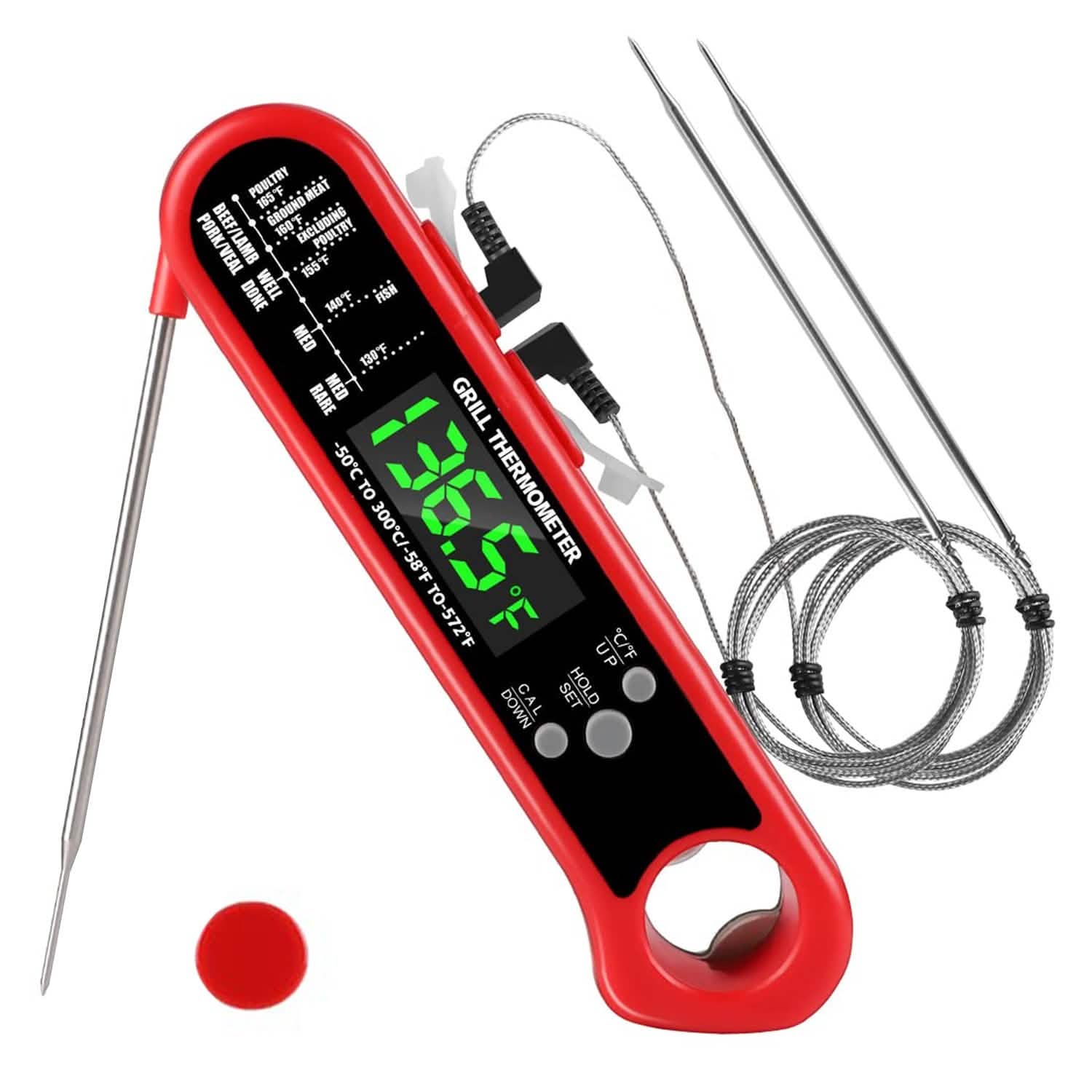 Digital Thermometer BBQ Meat Food Cooking Temperature Tester Kitchen Tools & Gadgets - Tophatter Daily Deals