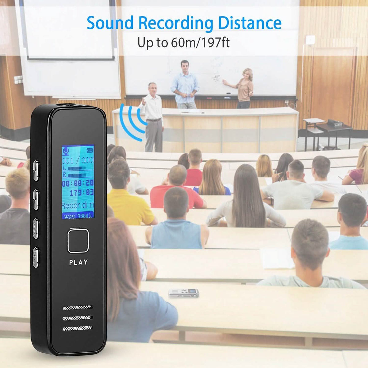 Digital Voice Recorder 32GB HD Sound Audio Recorder Audio Accessories - Tophatter Daily Deals