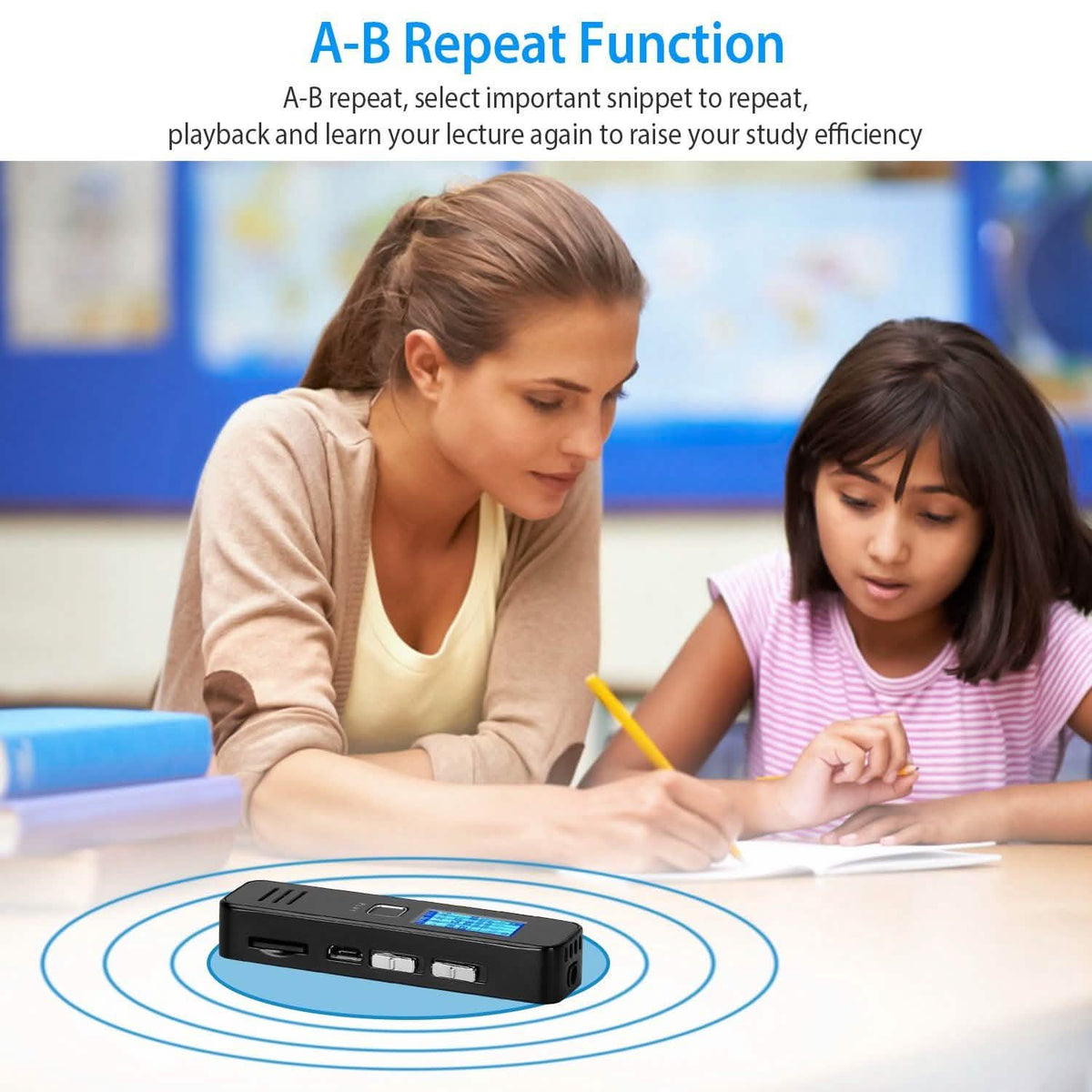 Digital Voice Recorder 32GB HD Sound Audio Recorder Audio Accessories - Tophatter Daily Deals