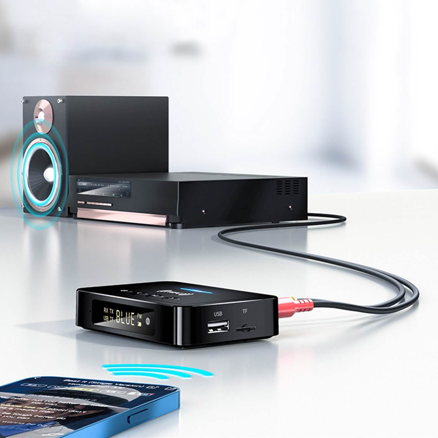 Digital Wireless Audio Adapter Audio Accessories - Tophatter Daily Deals