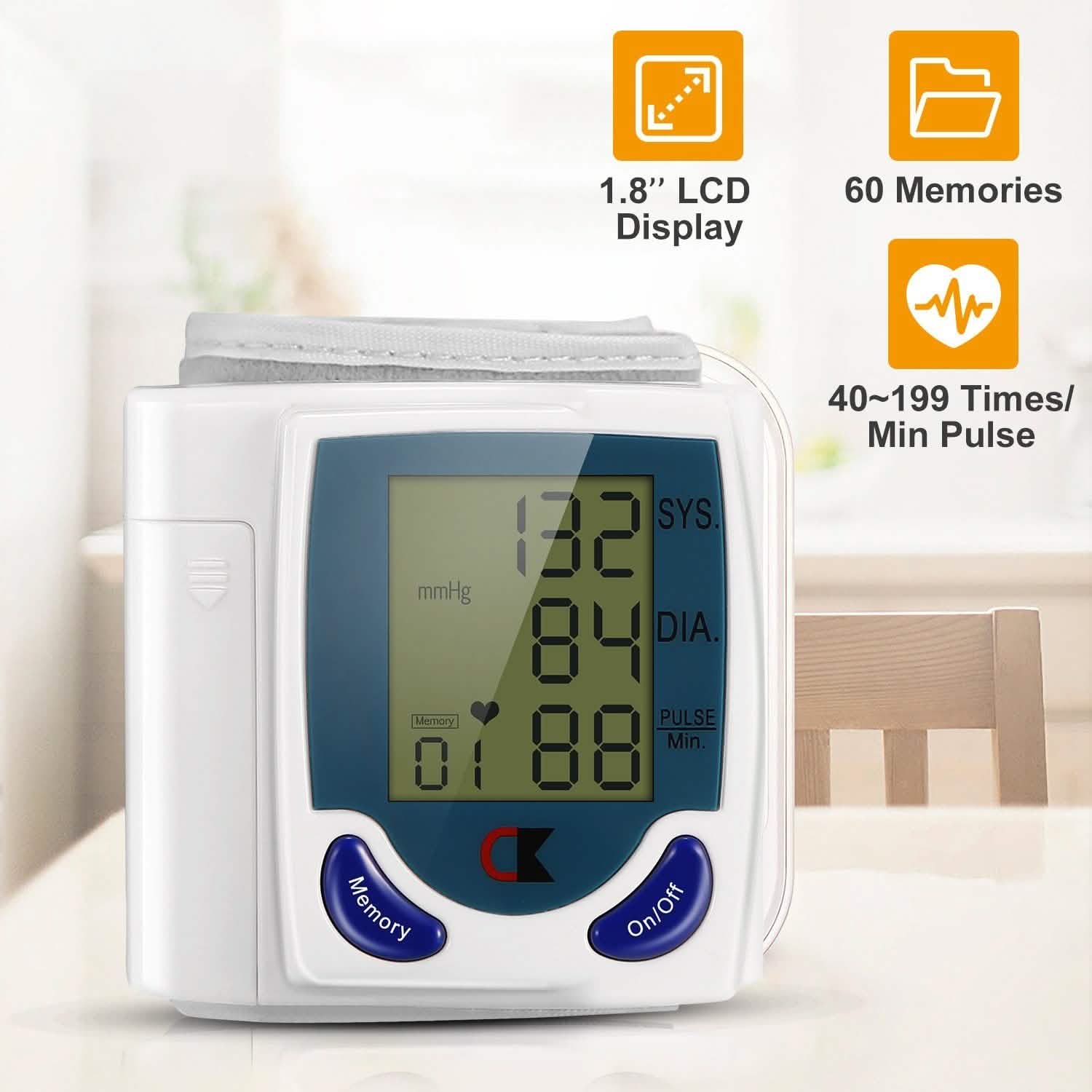 Digital Wrist Blood Pressure Monitor Health & Wellness - Tophatter Daily Deals