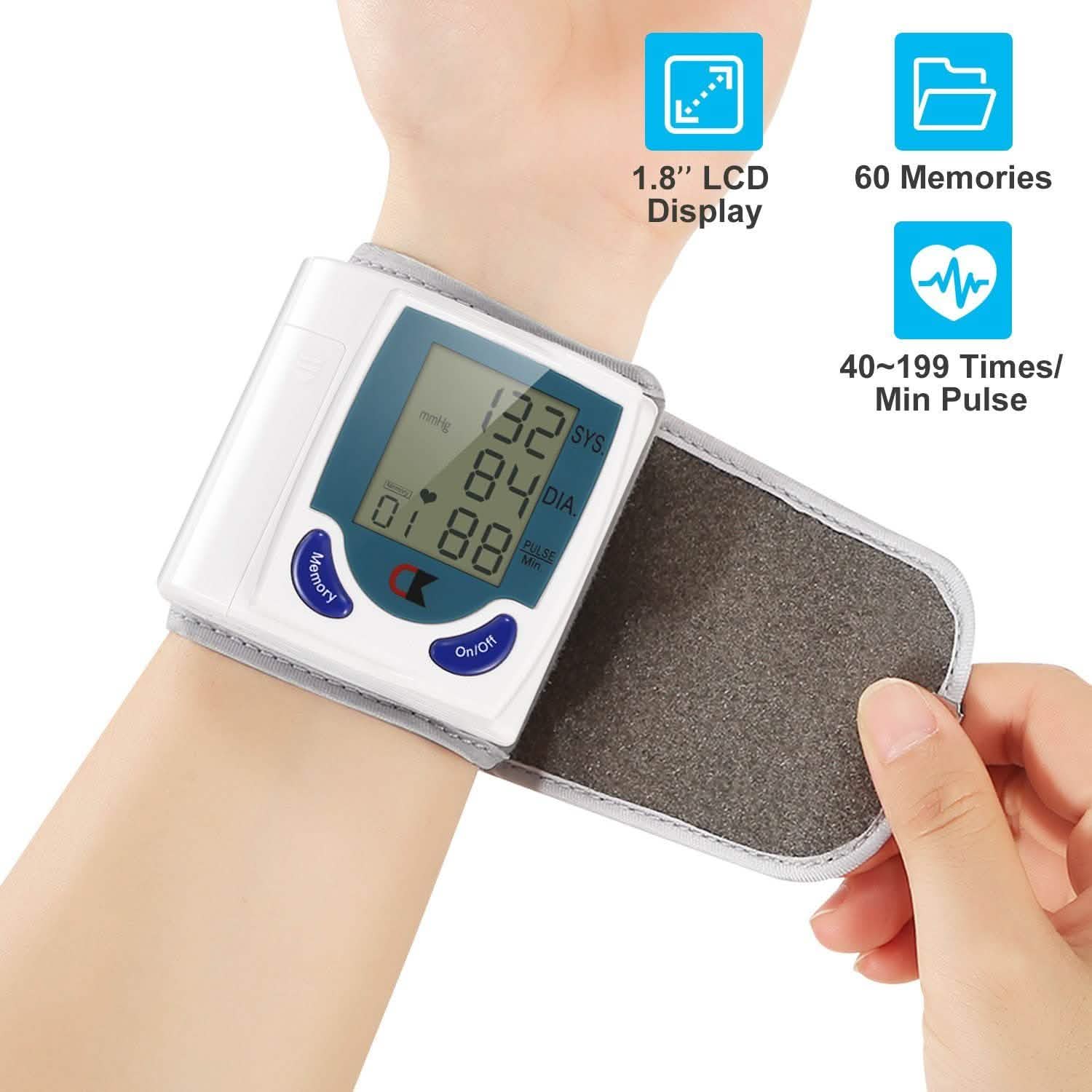 Digital Wrist Blood Pressure Monitor Health & Wellness - Tophatter Daily Deals