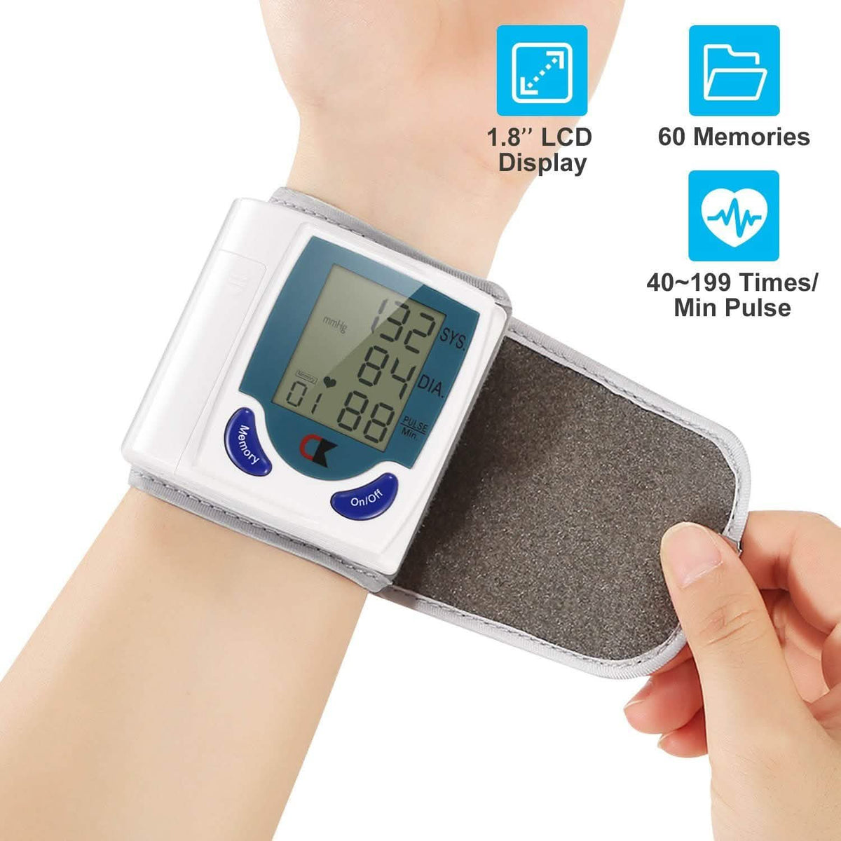 Digital Wrist Blood Pressure Monitor Health & Wellness - Tophatter Daily Deals