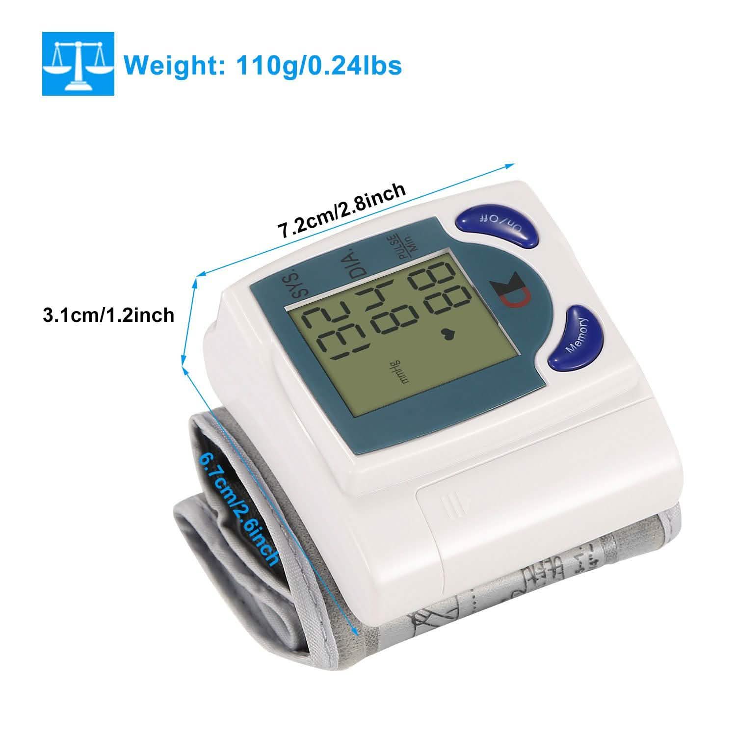 Digital Wrist Blood Pressure Monitor Health & Wellness - Tophatter Daily Deals
