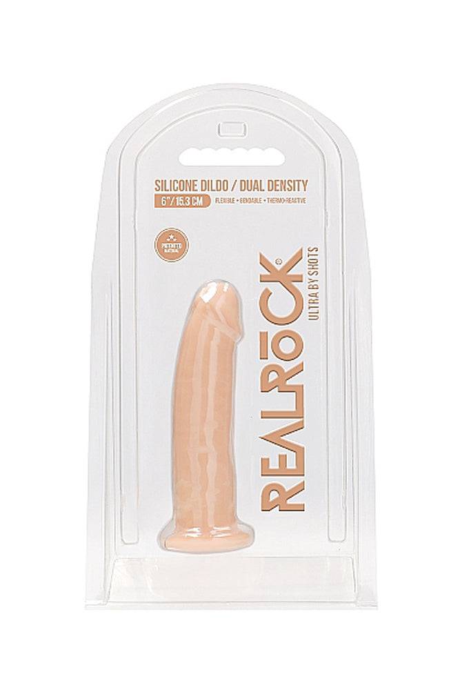 Shots Toys - RealRock - 6 Inch Dual Density Dildo Sex Toy - Tophatter Daily Deals