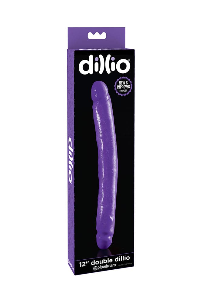 Pipedream - Dillio - Realistic Double Ended Dildo - 12 inch - Purple Sex Toy - Tophatter Daily Deals