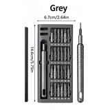 25-Piece Precision Screwdriver Set with S2 Steel Bits and Sliding Metal Case Home Improvement - Tophatter Daily Deals