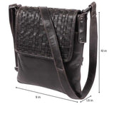 Leather Concealed Carry Hana Woven Crossbody EDC Bag Handgun Purses - Tophatter Daily Deals