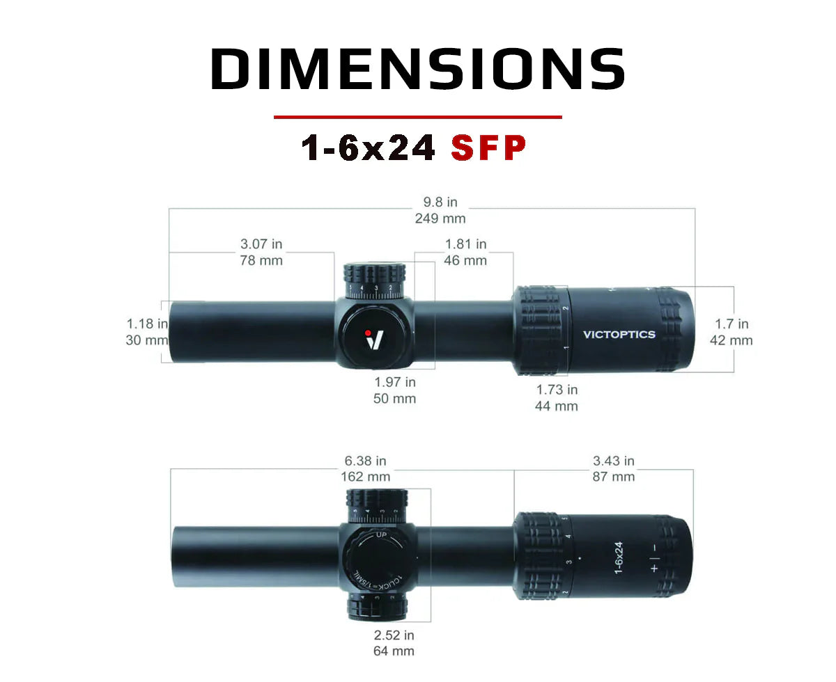 VECTOR OPTICS - S6 RIFLE SCOPE 1-6X24 SFP LPVO - Tophatter's Army Deals OPTICS & SCOPES - Tophatter Daily Deals