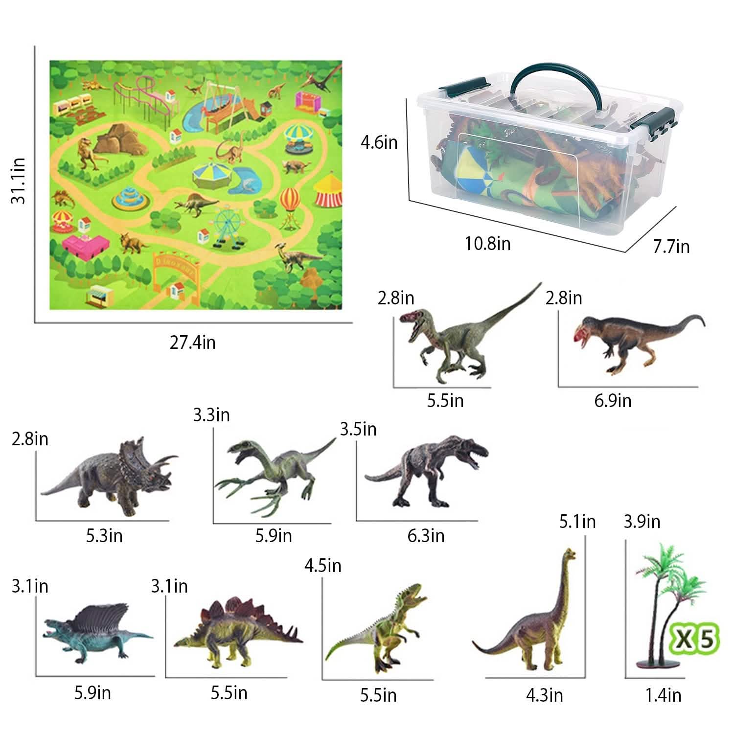 Dinosaur Figure Play Set Toys & Games - Tophatter Daily Deals