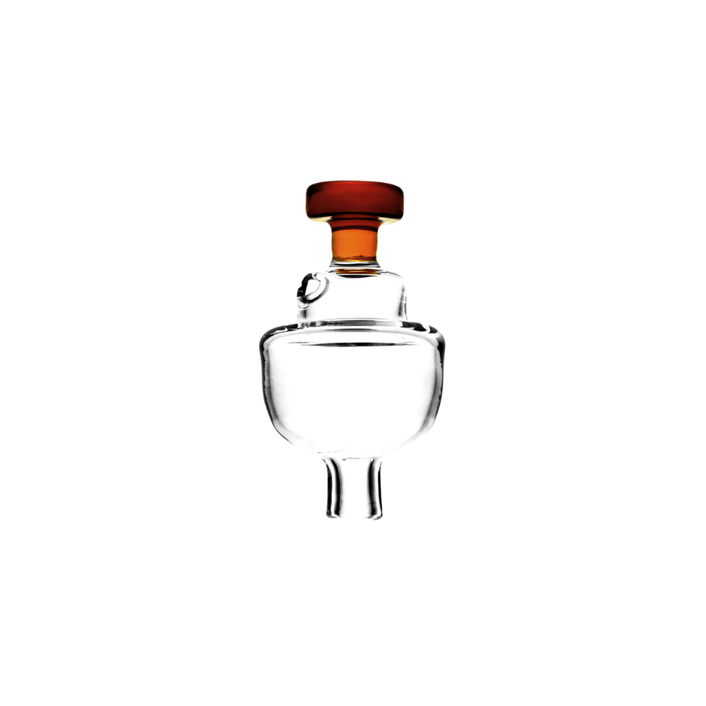 Directional Bullet Carb Cap Transparent Amber Glass Carb Caps - Tophatter Daily Deals