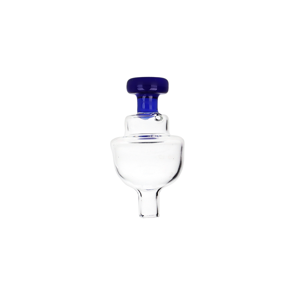 Directional Bullet Carb Cap Transparent Dark Blue Glass Carb Caps - Tophatter Daily Deals