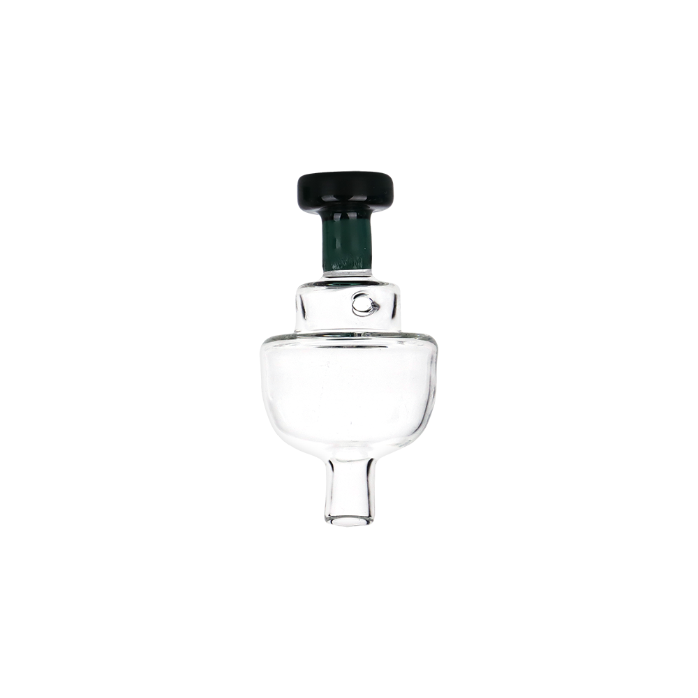 Directional Bullet Carb Cap Transparent Teal Glass Carb Caps - Tophatter Daily Deals