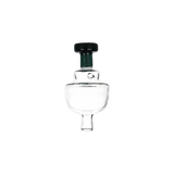 Directional Bullet Carb Cap Transparent Teal Glass Carb Caps - Tophatter Daily Deals