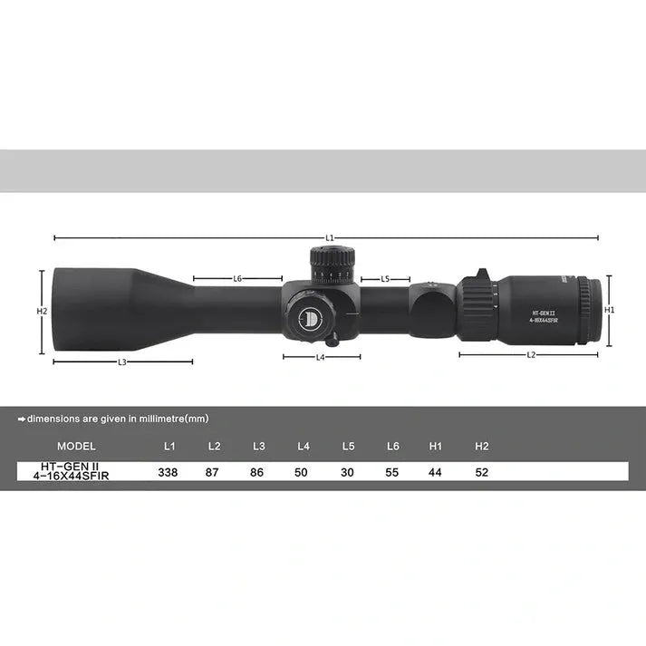 DISCOVERY HT-GEN 2 4-16X44 SFIR FFP SCOPE - Tophatter's Army Deals OPTICS & SCOPES - Tophatter Daily Deals