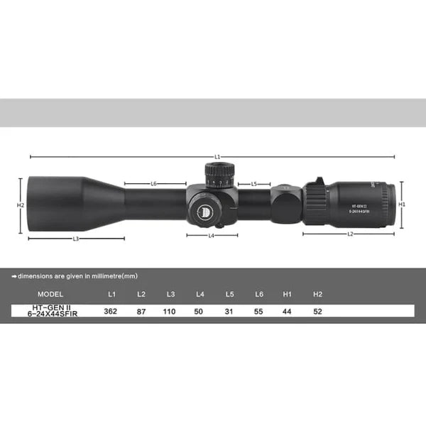 DISCOVERY HT GEN2 6-24X44 SF IR SCOPE - Tophatter's Army Deals RIFLES - Tophatter Daily Deals