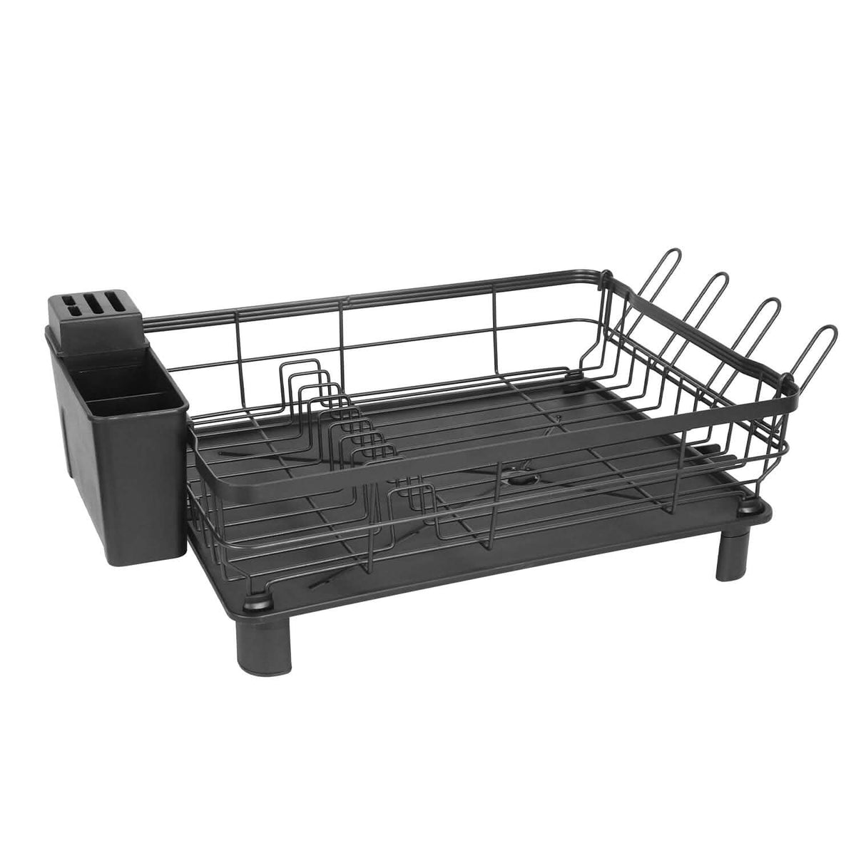 Dish Drying Rack Drain Board Utensil Holder Organizer Kitchen Storage - Tophatter Daily Deals