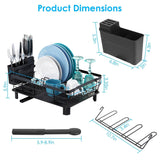 Dish Drying Rack Drain Board Utensil Holder Organizer Kitchen Storage - Tophatter Daily Deals