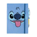 Disney Stitch - Tropical Plush Cover Premium A5 Notebook With Projector Pen Plush Toy - Tophatter Daily Deals