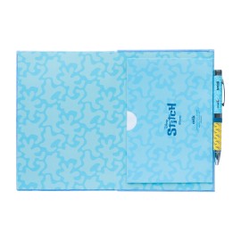 Disney Stitch - Tropical Plush Cover Premium A5 Notebook With Projector Pen Plush Toy - Tophatter Daily Deals