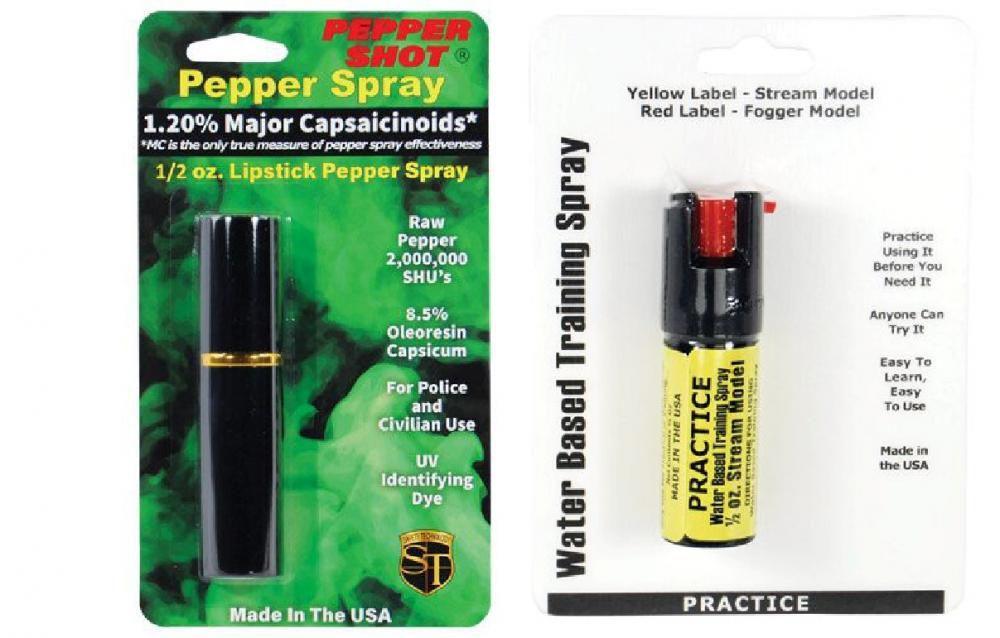 Black Lipstick Pepper and Practice Spray (Other Colors Available) Self Defense - Tophatter Daily Deals