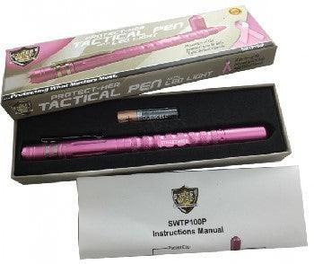 6) Pink Tactical Pen with Light Self Defense - Tophatter Daily Deals