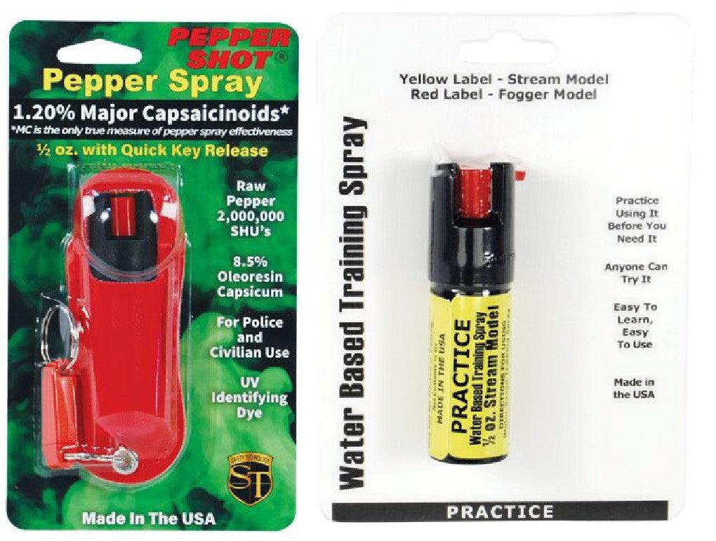 Red Halo Pepper and Practice Spray Self Defense - Tophatter Daily Deals