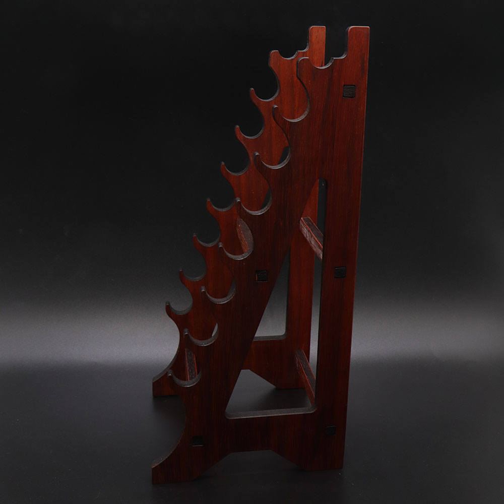 7-Layer Rosewood Wood Display Holder Wooden Kit - Tophatter Daily Deals