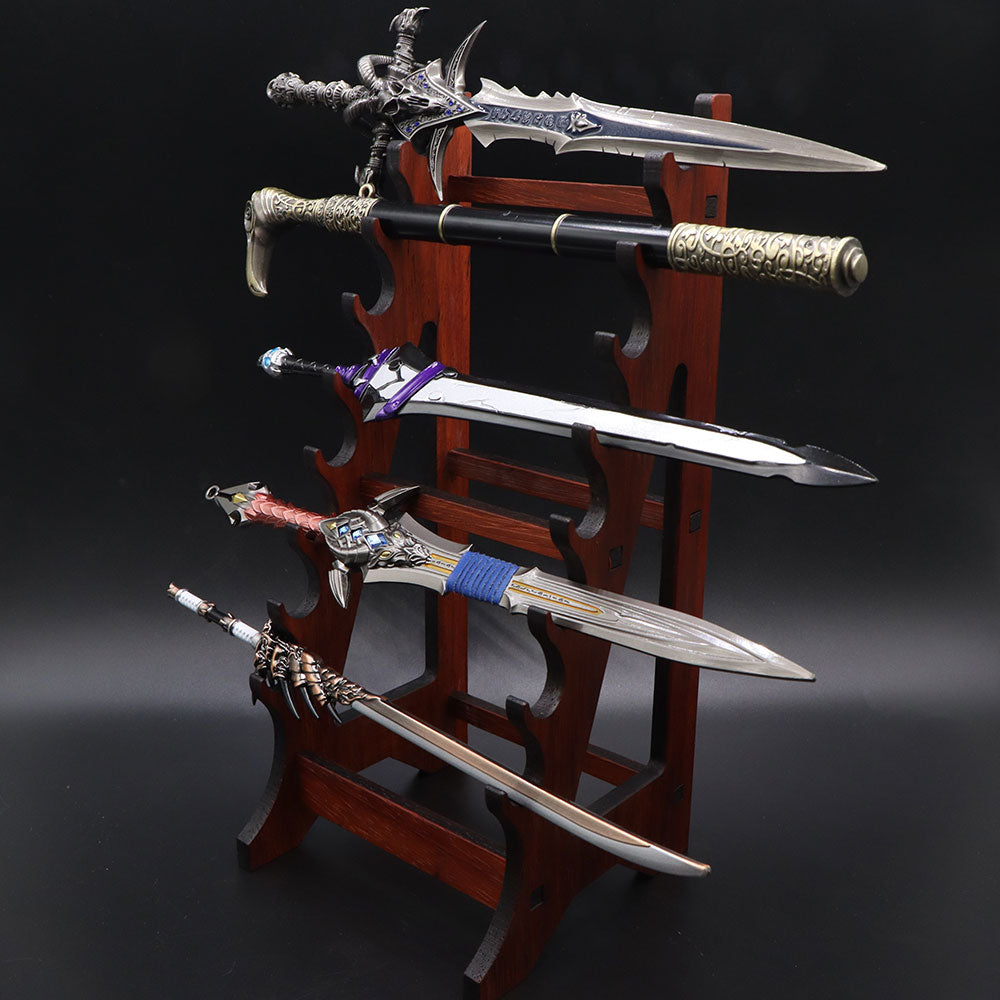 7-Layer Rosewood Wood Display Holder Wooden Kit - Tophatter Daily Deals