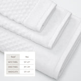 Cotton Diamond Waffle Weave Bath Towel Set - Grayson Collection Bath - Tophatter Daily Deals
