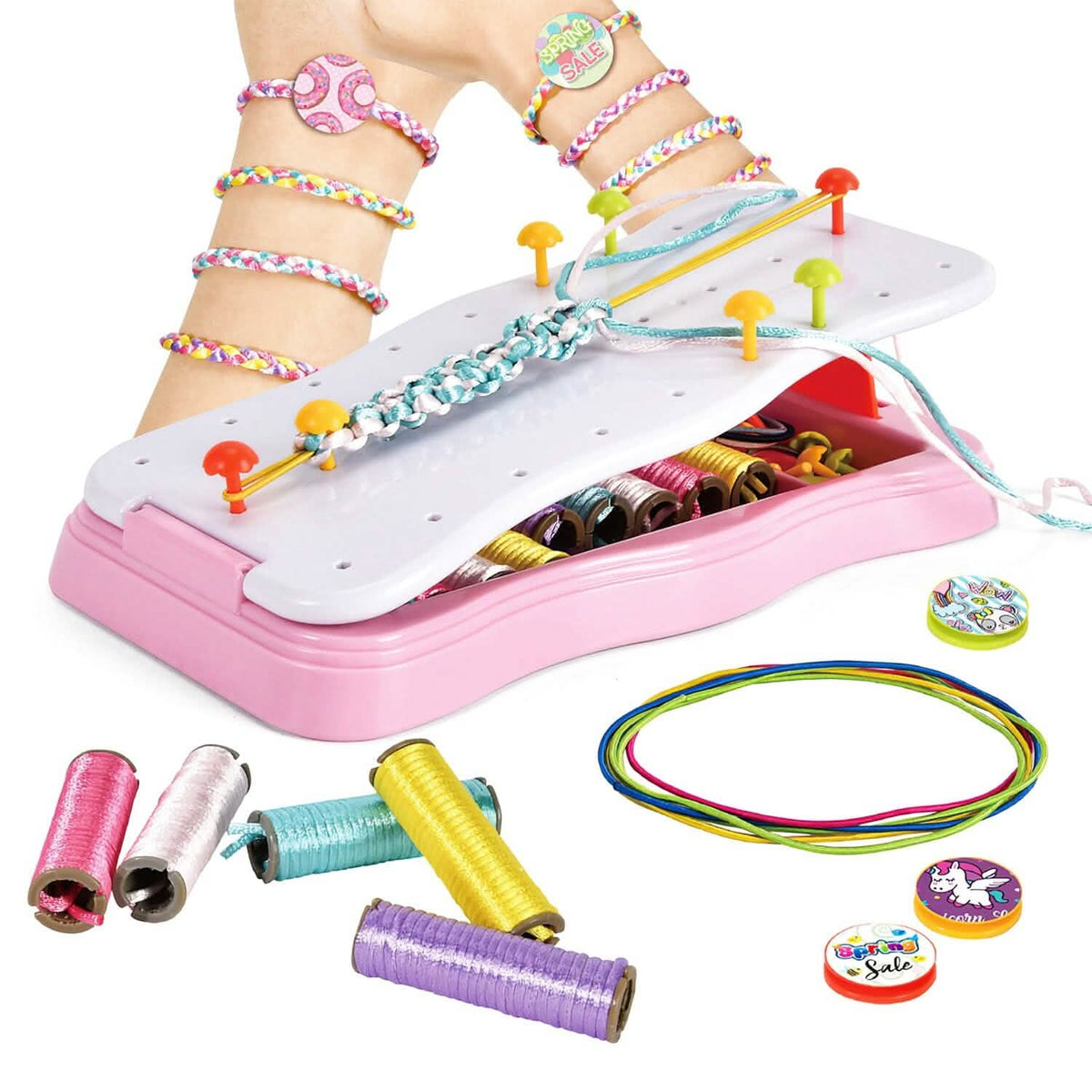 DIY Bracelet Making Kit for Kids School, Office & Art Supplies - Tophatter Daily Deals