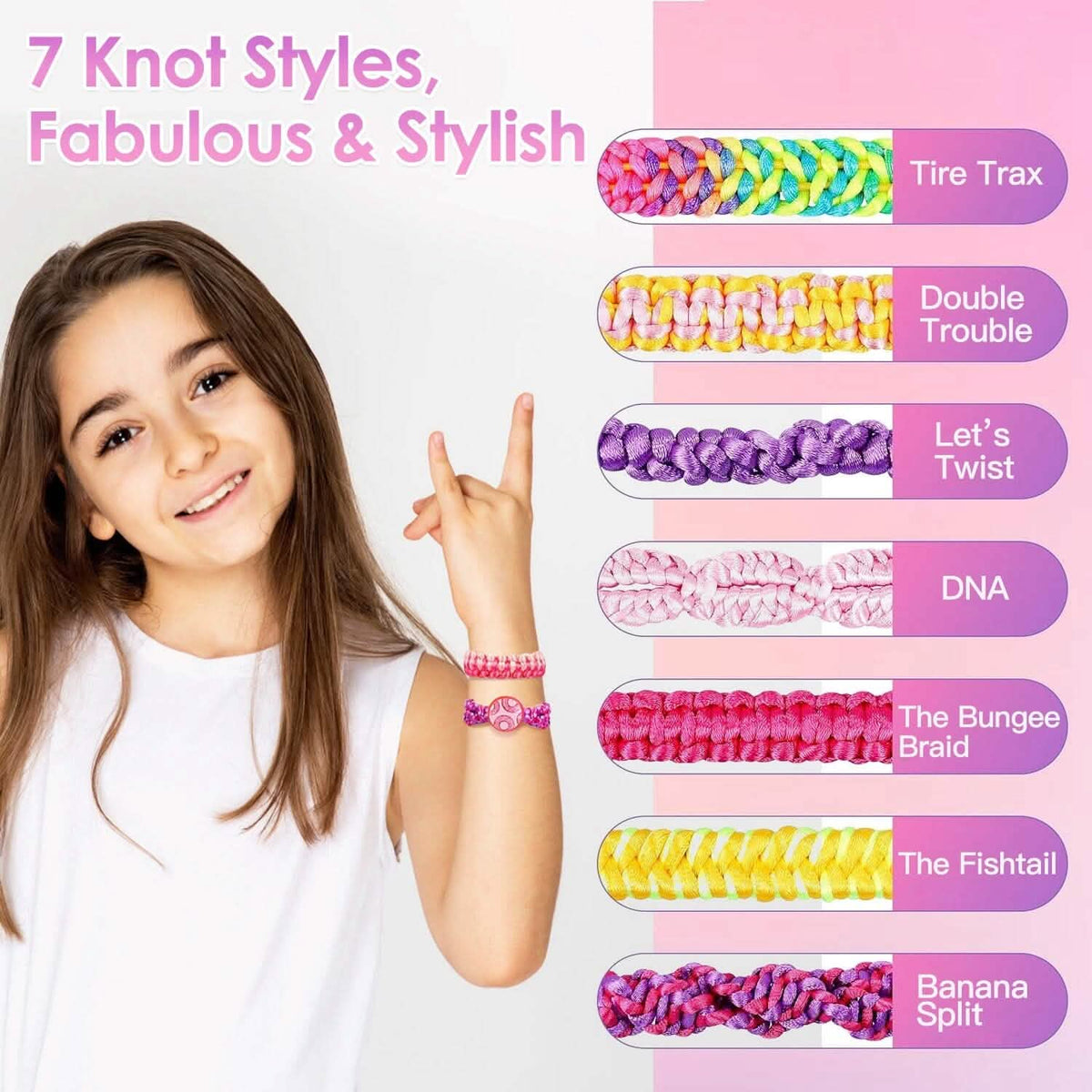 DIY Bracelet Making Kit for Kids School, Office & Art Supplies - Tophatter Daily Deals