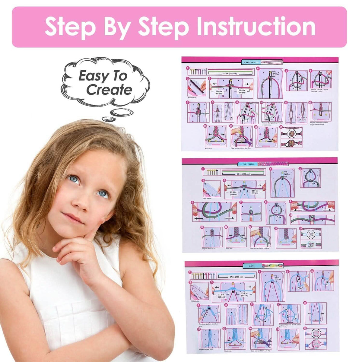 DIY Bracelet Making Kit for Kids School, Office & Art Supplies - Tophatter Daily Deals