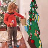 DIY Felt Christmas Tree Set with Ornaments Seasonal Decor - Tophatter Daily Deals
