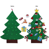 DIY Felt Christmas Tree Set with Ornaments Seasonal Decor - Tophatter Daily Deals