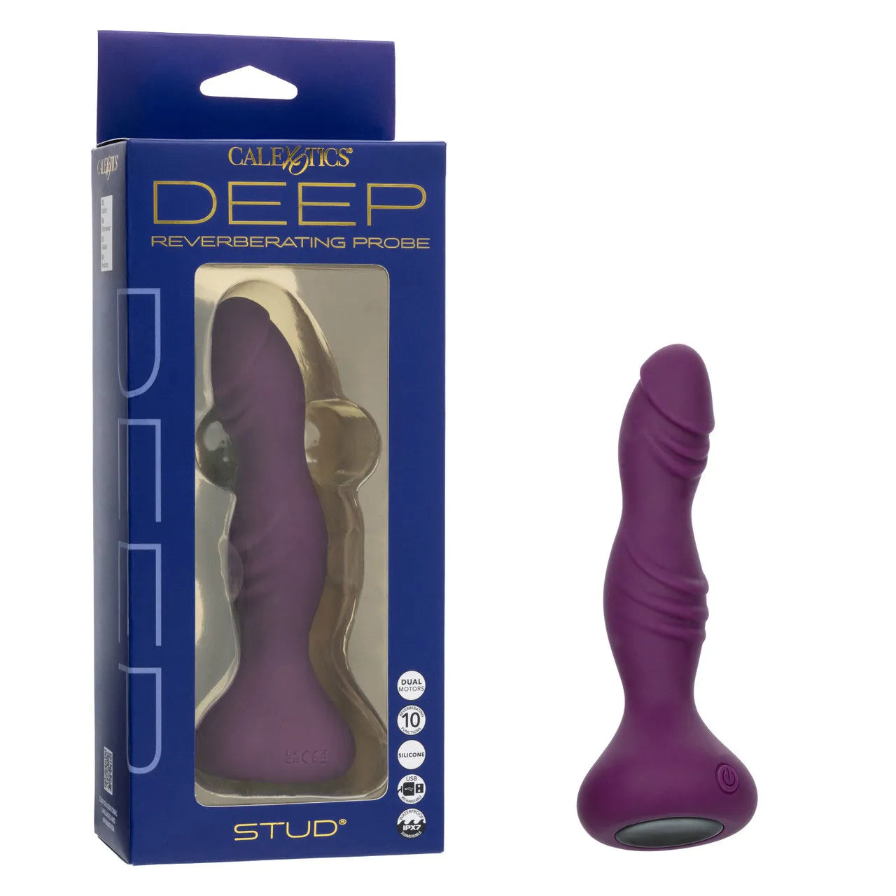 Deep Stud – Curved Textured Probe Vibrator > Anal Range > Anal Probes - Tophatter Daily Deals