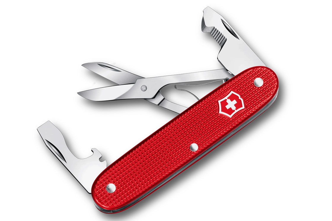Victorinox Swiss Army Companion Slim Alox - Red Handle - VN0817020 Multi-Tool - Tophatter Daily Deals
