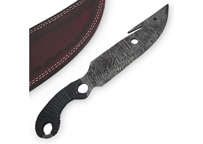 Melee Hunter Damascus Steel Fixed Blade Knife knives - Tophatter Daily Deals