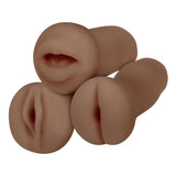 Party Pack Dark Realistic Strokers 3x Set > Sex Toys For Men > Masturbators > Manual - Tophatter Daily Deals
